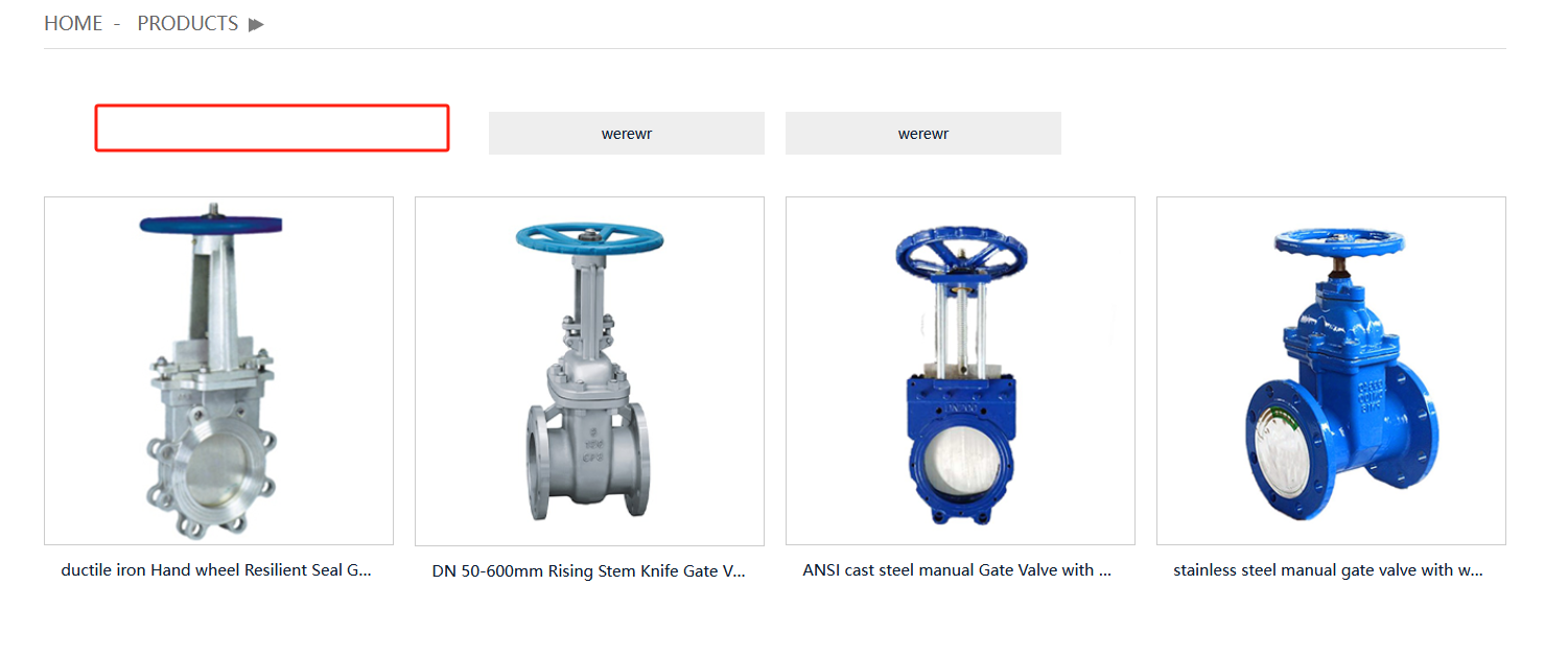 cast iron flanged gate valve